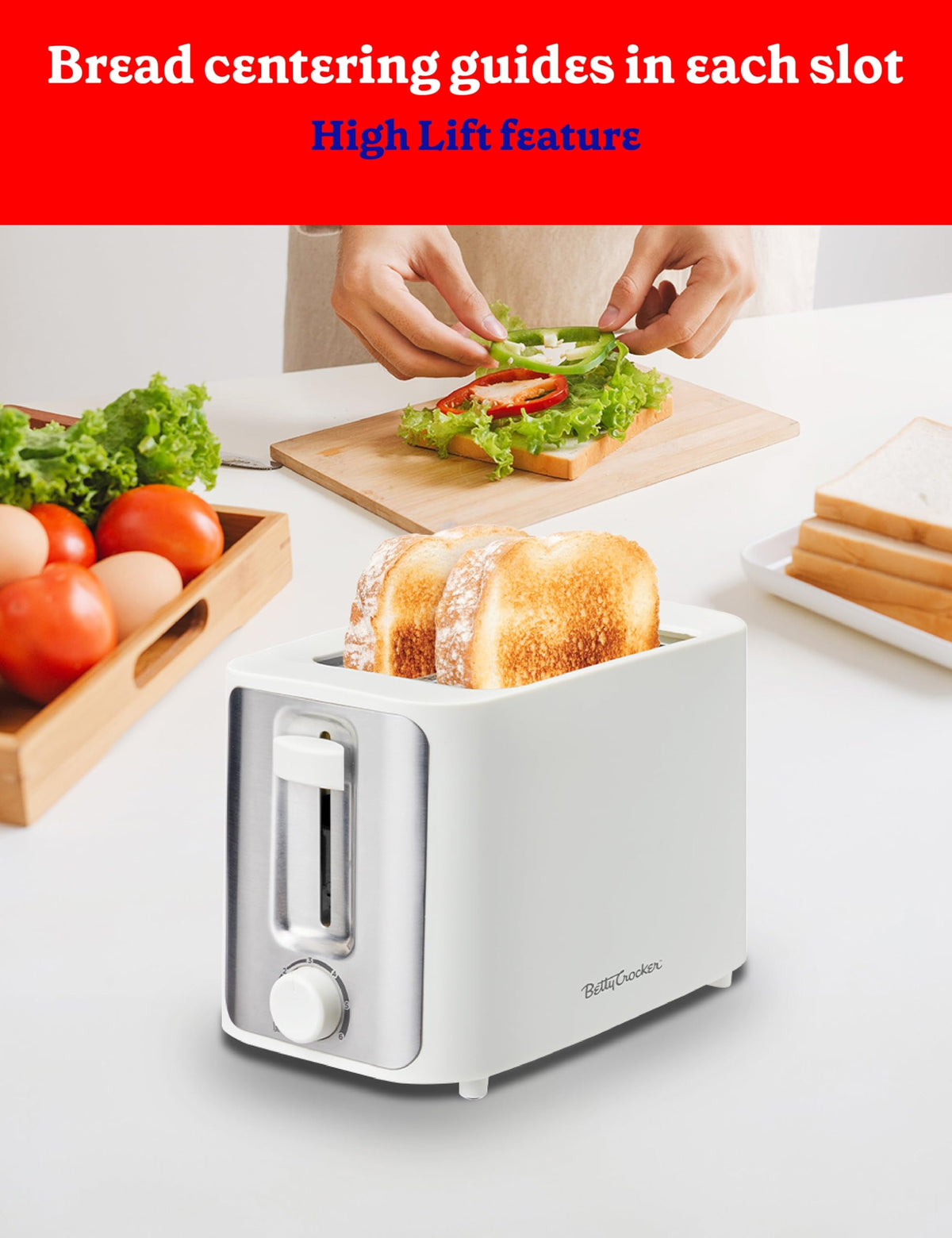 Betty Crocker White / 2-Slice / 1 Toasters