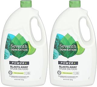 Seventh Generation Ultra Power Plus Auto Dish Gel, Fresh Citrus Scent, 65 Ounce (Pack of 2)