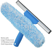 Professional Combi Window Cleaning Tool Refill Sleeve by UNGER – 10-inch, Microfiber, Blue, Model 966510