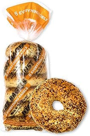 Just Bagels Everything Bagels - 4 Packs Of 6 Bagels Per Pack - 24 Total Non-GMO