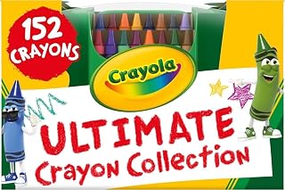 Crayola Ultimate Crayon Box Collection 152ct, Bulk School Supplies for Kids | Cute School Supplies, Bulk Crayons Caddy, Kindergarten & Elementary Classroom Must Haves, Gift for Kids, Ages 3+