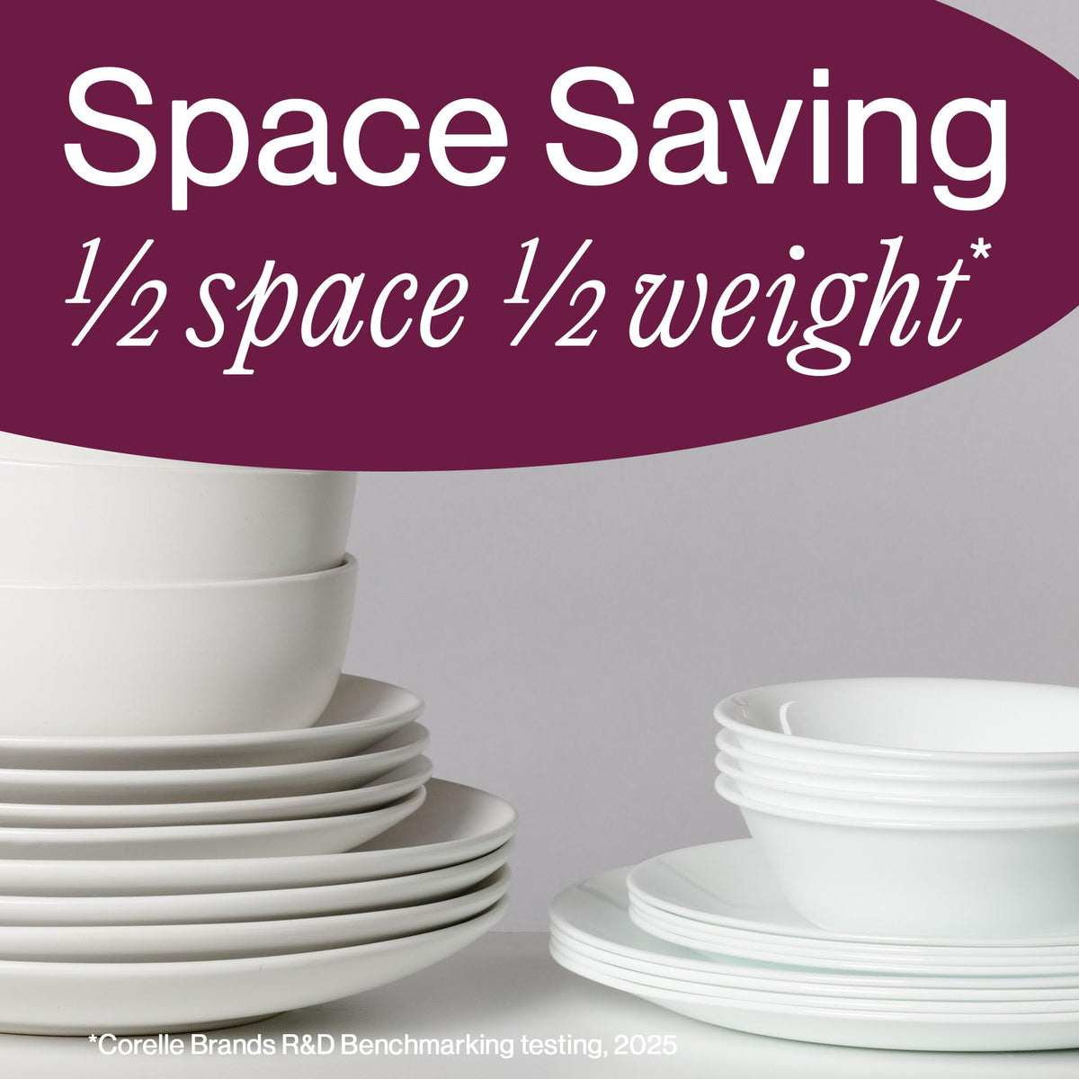 Vitrelle 18-Piece Service for 6 Dinnerware Set by Corelle – 18-Piece Set, Glass, Odisha, Pack of 18, Model 1152978