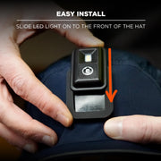 Skullerz 8965F(x) Safety Bump Cap Hat with Rechargeable LED Light by Ergodyne – One Size, Hat: 100% Polyester, Shell: HDPE, Navy, Model 23473