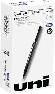 60027 uni-ball Deluxe Stick Roller Ball Pen, MGY Barrel, BE Ink, Micro Fine, 0.50 mm