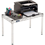 Chrome Wire Dunnage Rack by Nexel – Wire, Silver, Model P1424C