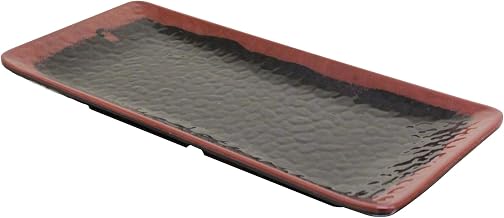Thunder Group Tenmoku melamine dinnerware collection 11 1/4" x 5" rectangular plate, comes in dozen