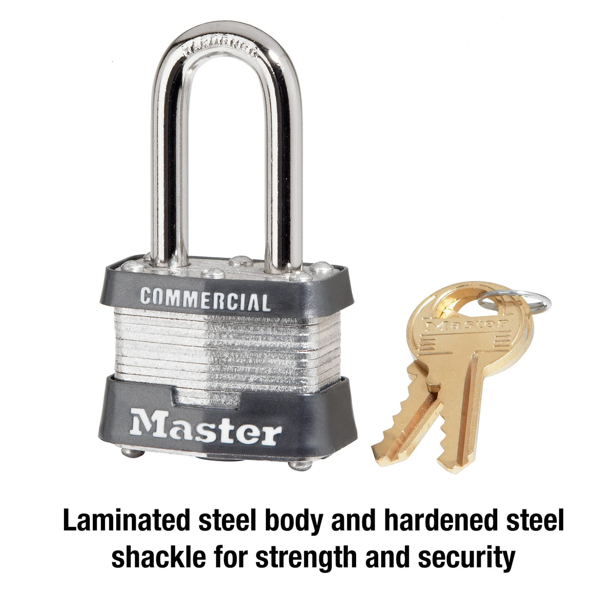Master Lock 1 / 1 Pack / Silver Keyed Padlocks