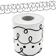 Teacher Created Resources Squiggles and Dots Die-Cut Rolled Border Trim (TCR8914)