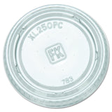 Clear Polyethylene Terephthalate Lid for 1.5 2 2.5-Ounce Portion Cup 125-Pack (Case of 20) by Fabri-Kal – Polyethylene, Clear, Pack of 2500, Model XL250PC