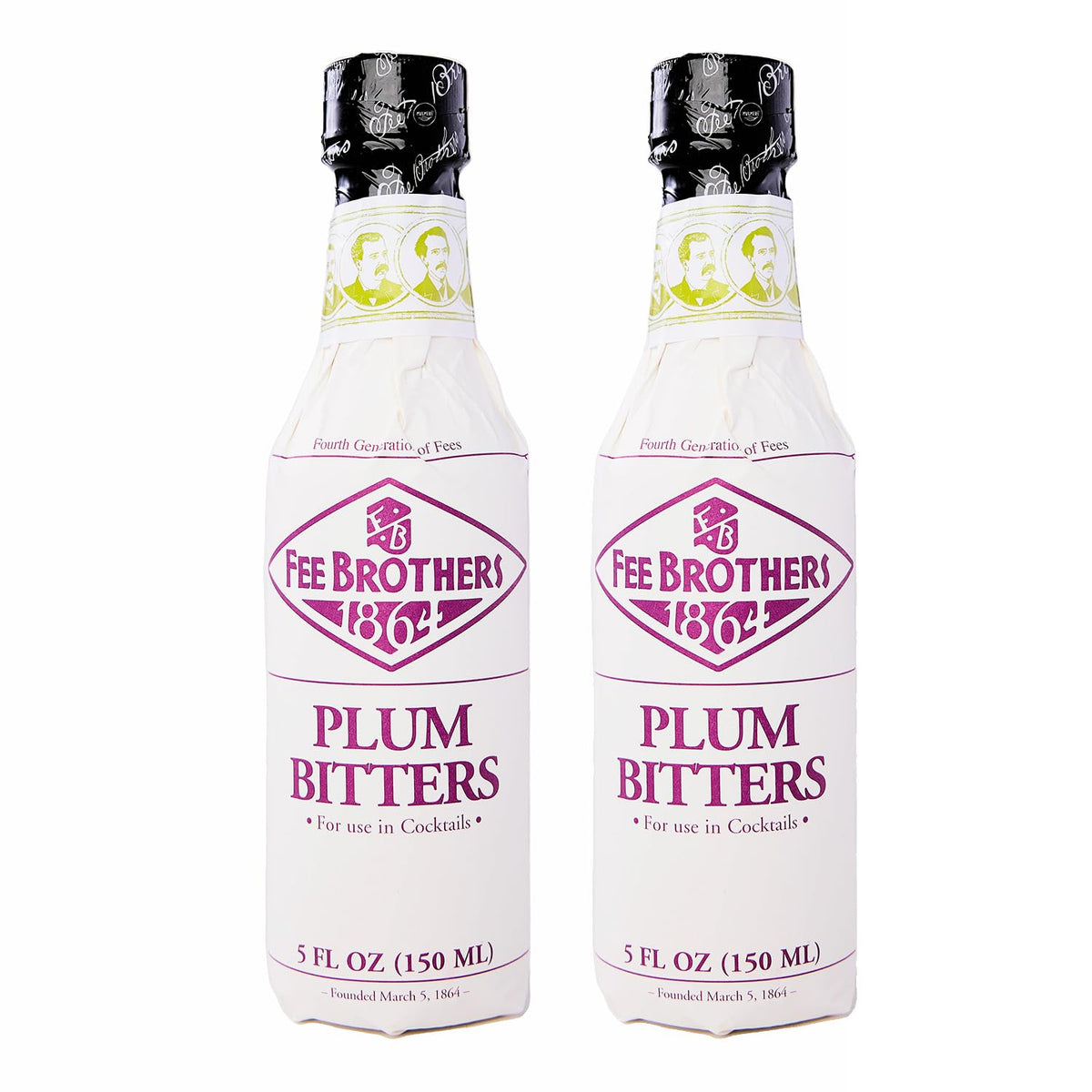 Plum Cocktail Bitters - 5 oz - 2 Pack by Fee Brothers – 5 Fl Oz (Pack of 2), Pack of 2