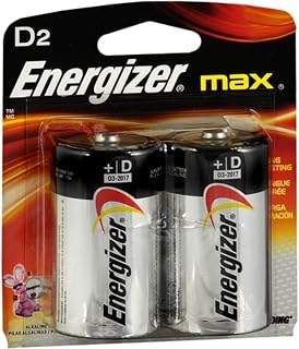 Energizer Max Alkaline Batteries D 2 Each (Pack of 4)