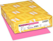 Neenah Astrobrights Color Paper, 8.5â€ x 11â€ , 24 lb/89 GSM, Pulsar Pink, 500 Sheets (21031)