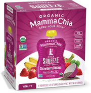 Mamma Chia Strawberry Banana / 3.5 Ounce (Pack of 24) / Snack Fruit Snacks
