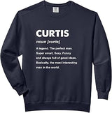 Curtis Name Comfort Colors Adult Sweatshirt