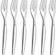 Lou Laguiole Jet - 6 Cake Forks, Steel