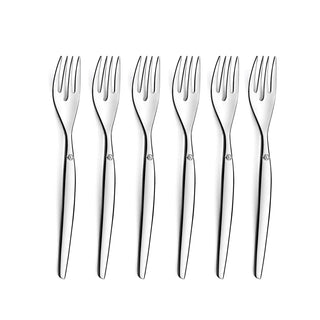 Jet - 6 Cake Forks by Lou Laguiole – Fchettes gâteau x6, Stainless Steel, Steel, Model 251300M000AN6