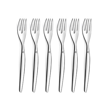 Jet - 6 Cake Forks by Lou Laguiole – Fchettes gâteau x6, Stainless Steel, Steel, Model 251300M000AN6