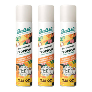 Dry Shampoo by Batiste – 4.3 Ounce (Pack of 3), Tropical, Pack of 3, Model Batiste