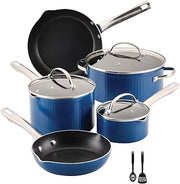 Farberware Style Nonstick Cookware Pots and Pans Set with Cooking Utensils, Dishwasher Safe