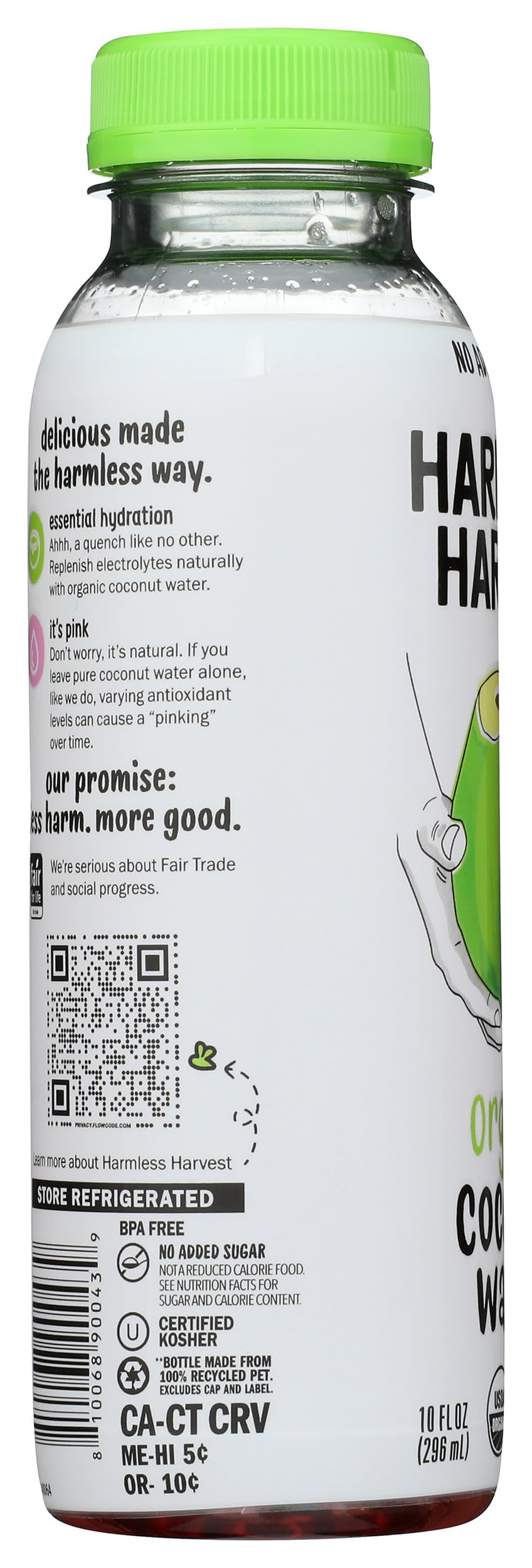 10oz Coconut Water by Harmless Harvest – 10 fl oz (pack of 1), Model 810068900439
