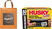 42-Gallon Contractor Clean-Up Trash Bags (50 Count) Plus Free MagikoSFI Custom Shopping Tote Bag