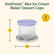 Cuisinart Dessert Cups, 2 Pack / 1-Pint / 1.0 pints Ice Cream Machine Accessories