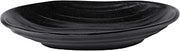 Elite Global Solutions JW7308-B Deep Oval Plate, 8" x 5 1/8" x 1 1/4" h., Melamine, Black (Pack of 6)