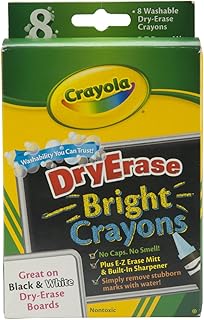 Bulk Buy: Crayola Crayola Dry Erase Washable Crayons 8/Pkg Brights (3-Pack)