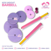 Modern Innovations Barbell / Pink/Purple / 30 inches x 7 inches Categories