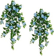 Nearly Natural 41in. UV Resistant Artificial Hydrangea Hanging Plant (Indoor/Outdoor) - Set of 2