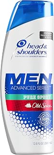 Head & Shoulders Shampoo For Men, Men Advanced Series, Old Spice Pure Sport Anti-Dandruff Shampoo, 12.8 fl oz, Pack of 6