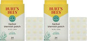 Burt's Bees Clear and Balanced Herbal Blemish Patch for Women - 24 Count Patches (Pack of 2)
