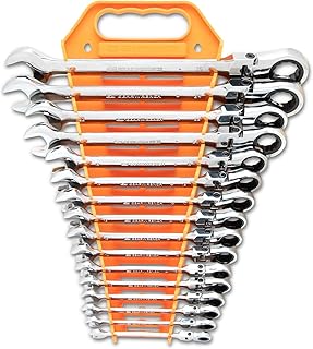 GEARWRENCH 16 Pc. Ratcheting Flex Combination Wrench Set, Metric - 9902D