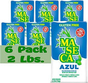 MASECA Azul Gluten Free Harina de Maiz (Corn Flour) 2 Lbs Bag 6 Pack