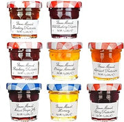 Bonne Maman Assorted Preserves - Strawberry, Apricot, Raspberry, Orange, Cherry, Honey, Grape, Blueberry - 8 jars x 1 oz