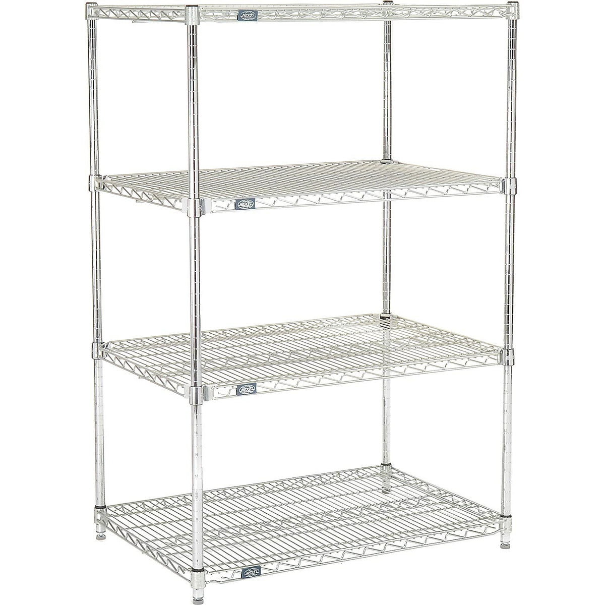 Quick Adjust Wire Shelving 48 x 18 x 54 - Poly-Z-Brite by Global Industrial – Alloy Steel, Model 18485AZ