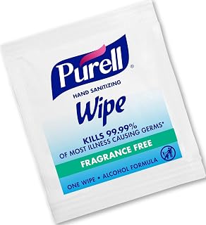 PURELL Hand Sanitizing Wipes Alcohol Formula, Fragrance Free, 4000 Individually Wrapped Hand Sanitizing Wipes Packets (Pack of 4000) - 9020-4M,White