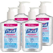Advanced Hand Sanitizer Refreshing Gel by Purell – 8 Fl Oz (Pack of 4), Pack of 4, Model GI-9652-4-A