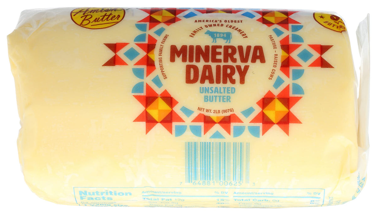 Butter Amish Salted No2, 32 Ounce by Minerva Dairy – 2 Pound (Pack of 1), Model 0764881006253
