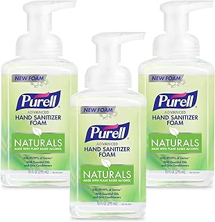Purell Naturals Hand Sanitizer Foam, Pump Bottle 3ct x 10fl oz - 3001-06-EC