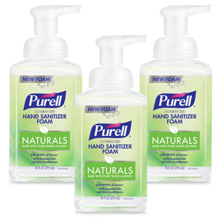 Naturals Hand Sanitizer Foam by Purell – 10 Fl Oz (Pack of 3), clear, Pack of 3, Model 3001-06-EC