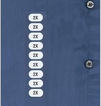 Unisex 2X Flexible Sticker Sizes Case of 250, 93413
