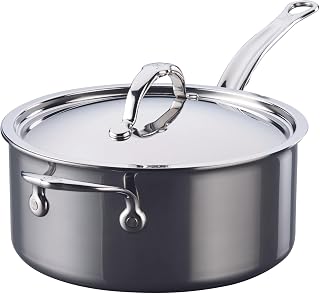 Hestan NanoBond Collection - Stainless Steel Titanium Sauce Pan, Induction Cooktop Compatible, 4 Quart