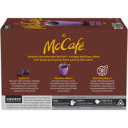 French Roast Keurig K Cup Coffee Pods (12 Count) by McCafe – 12 Count (Pack of 1), Model 430000608800