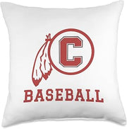 Carlisle High School Blue Aces Baseball Throw Pillow
