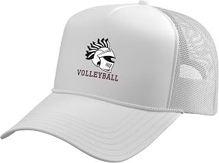 Curtis High School Warriors Volleyball Trucker Hat with Adjustable Mesh Back