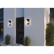 Westmont One Light Outdoor Wall Sconce Black by Lighting Design – Iron, Black, Model OD363W14BK