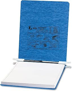ACCO Brands ACCO Pressboard Hanging Data Binder, 9.5 x 11 Inches Unburst Sheets, Light Blue (54112)