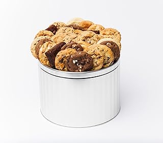 Christie Cookie Co. Christie Cookies Assorted Variety Pack, Greatest Hits, 54 Gourmet Cookies & Brownies, Silver Tin