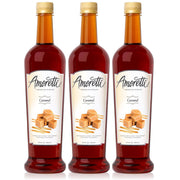 Premium Caramel Syrup 750ml 3 Pack by Amoretti – 38.88 Ounce (Pack of 3), Pack of 3, Model 00-WW7O0Y-11